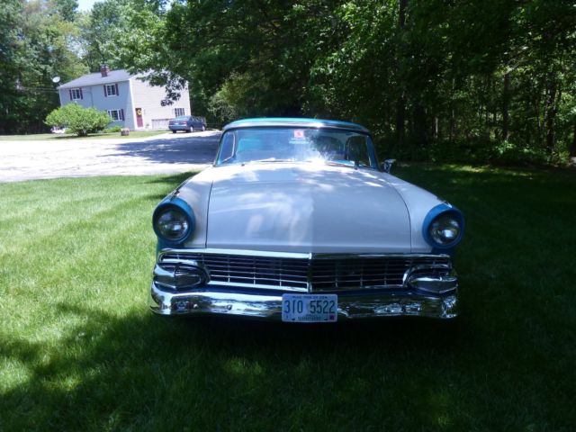 1956 Blue Ford Fairlane Coupe