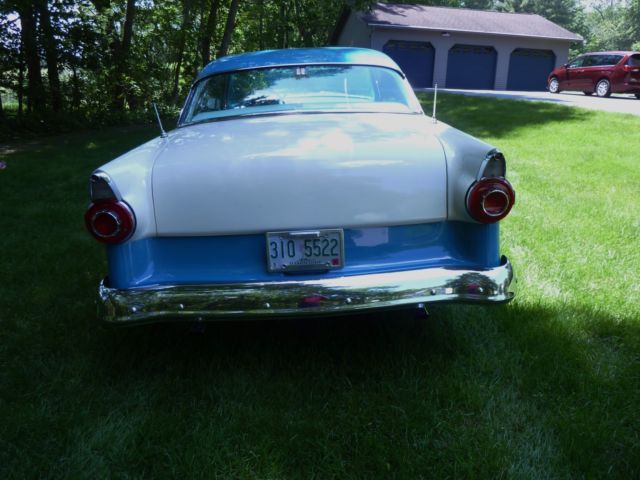 1956 Blue Ford Fairlane Coupe
