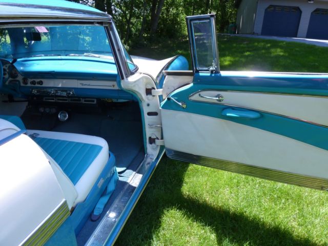 1956 Blue Ford Fairlane Coupe