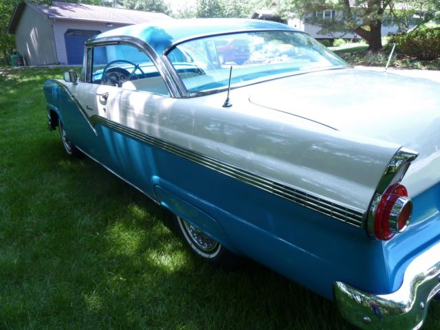1956 Blue Ford Fairlane Coupe