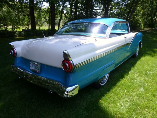 1956 Blue Ford Fairlane Coupe