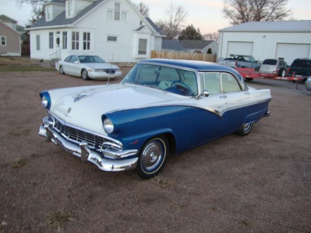 1956 Blue  /  White Ford Other Sedan