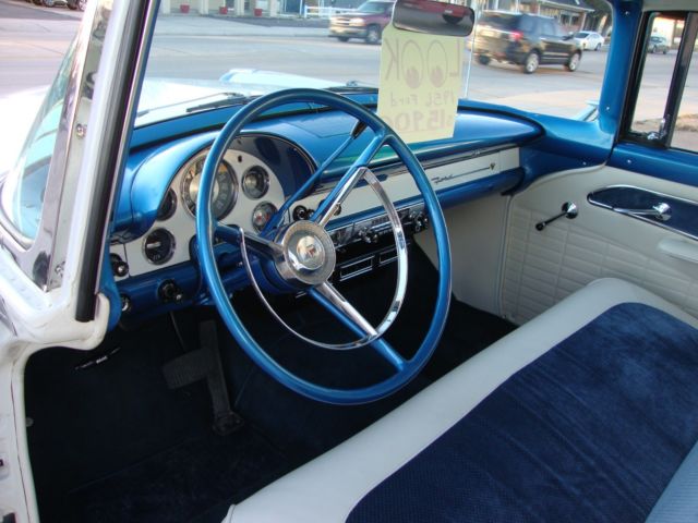 1956 Blue  /  White Ford Other Sedan