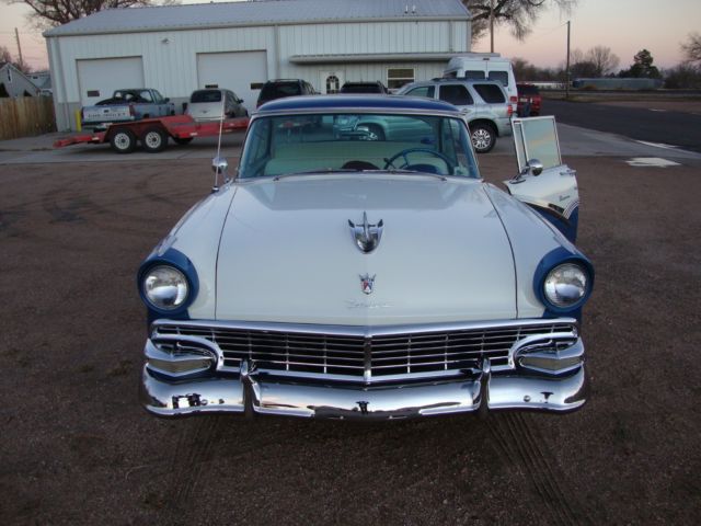 1956 Blue  /  White Ford Other Sedan