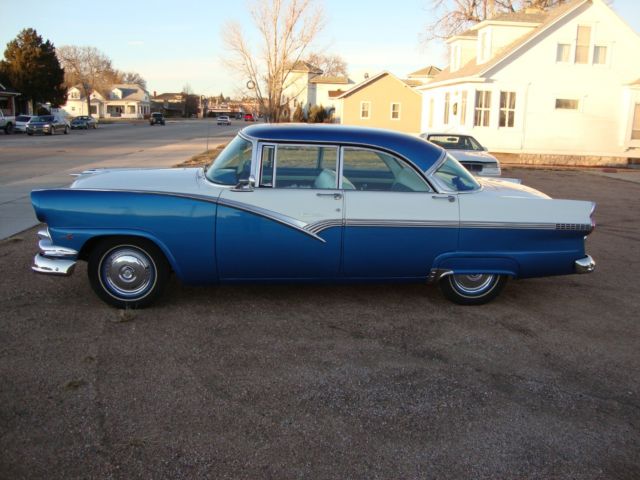 1956 Blue  /  White Ford Other Sedan