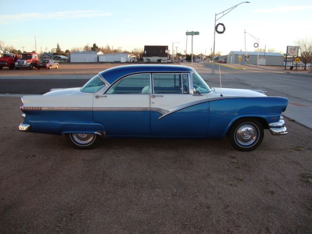 1956 Blue  /  White Ford Other Sedan