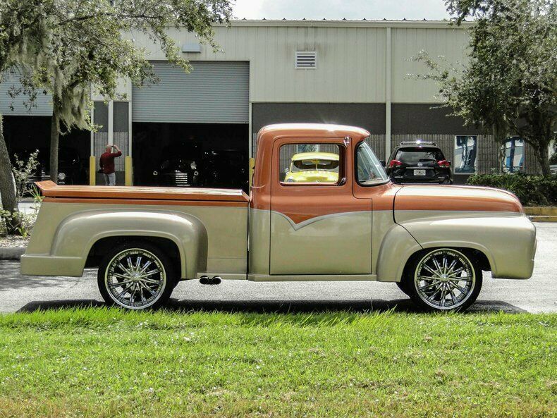 1956 Orange Ford F-100 Pickup Truck
