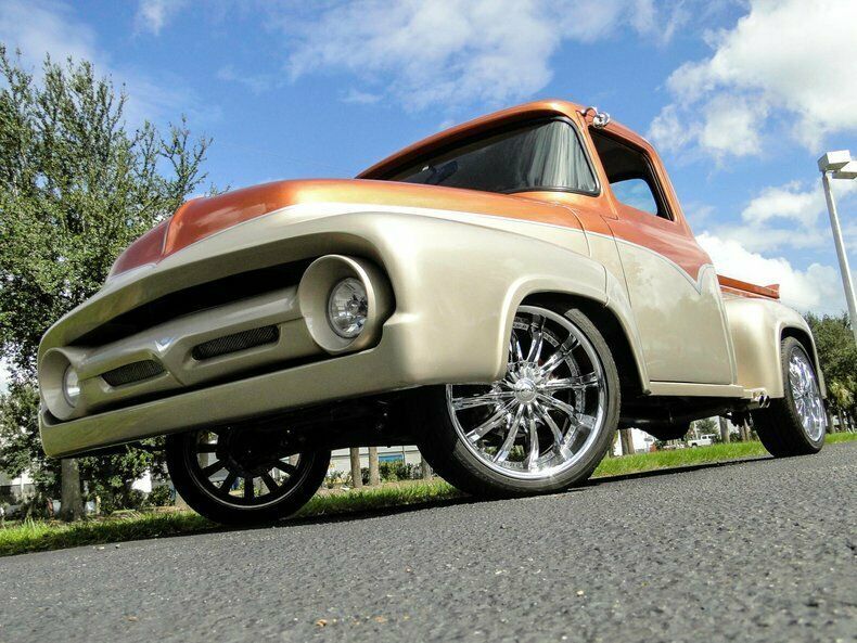 1956 Orange Ford F-100 Pickup Truck