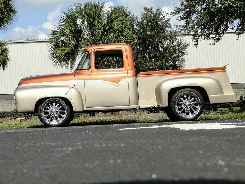 1956 Orange Ford F-100 Pickup Truck