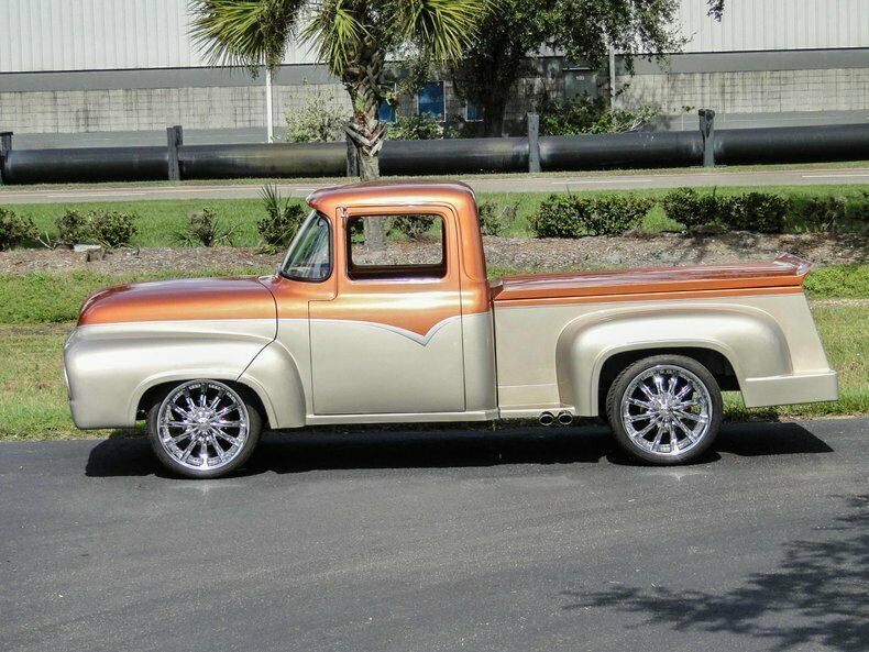 1956 Orange Ford F-100 Pickup Truck