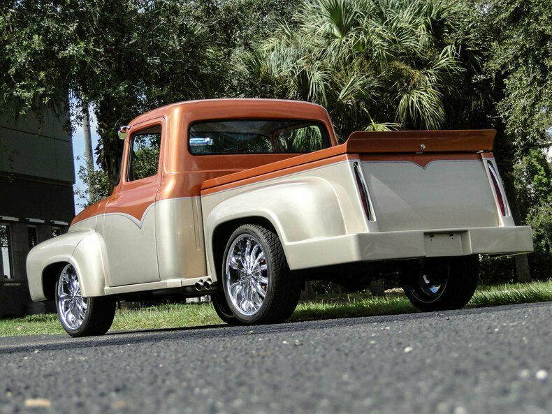1956 Orange Ford F-100 Pickup Truck