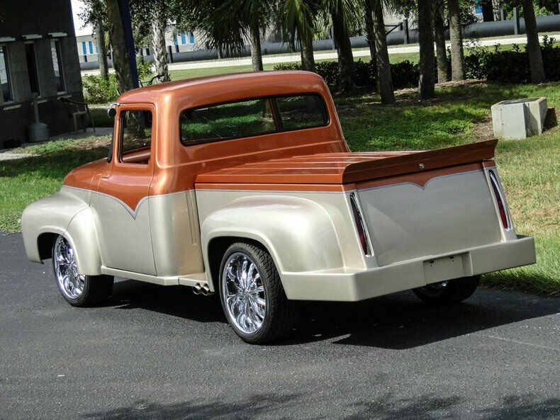 1956 Orange Ford F-100 Pickup Truck