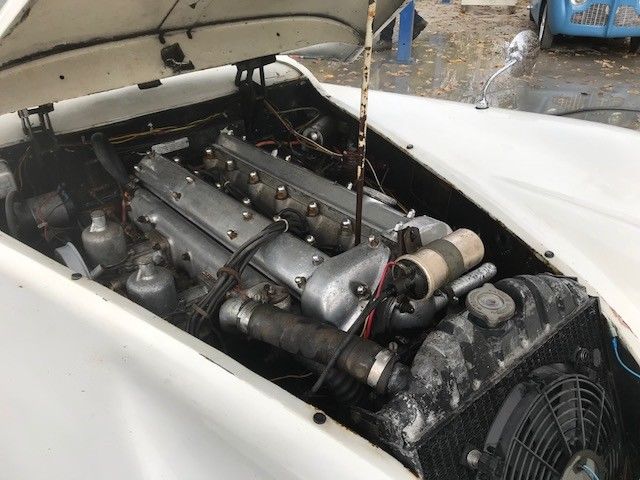 1956 White Jaguar XK Coupe