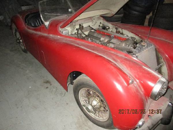 1956 Red Jaguar XK Convertible