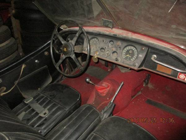 1956 Red Jaguar XK Convertible