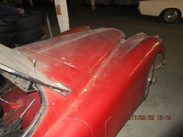 1956 Red Jaguar XK Convertible