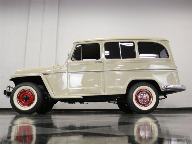 1956 Tan Willys Station Wagon