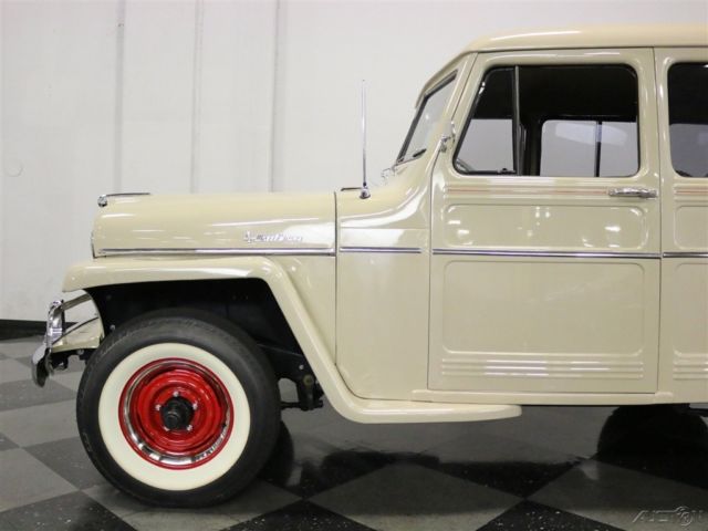 1956 Tan Willys Station Wagon