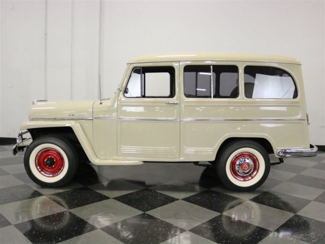 1956 Tan Willys Station Wagon