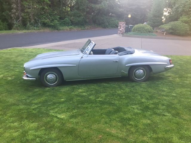 1956 Silver Mercedes-Benz 190-Series Convertible