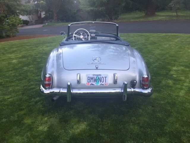 1956 Silver Mercedes-Benz 190-Series Convertible