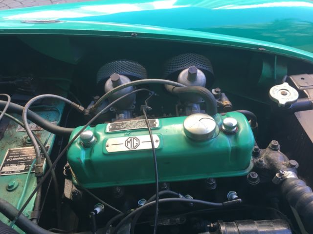 1956 tyrolite green MG MGA