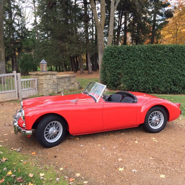 1956 Red MG MGA Convertible