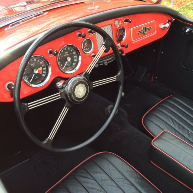1956 Red MG MGA Convertible