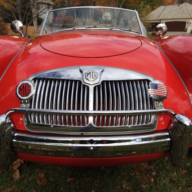 1956 Red MG MGA Convertible