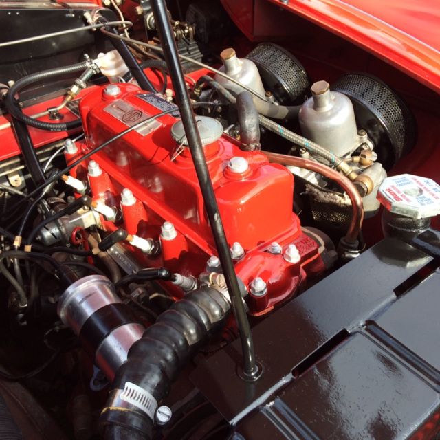 1956 Red MG MGA Convertible