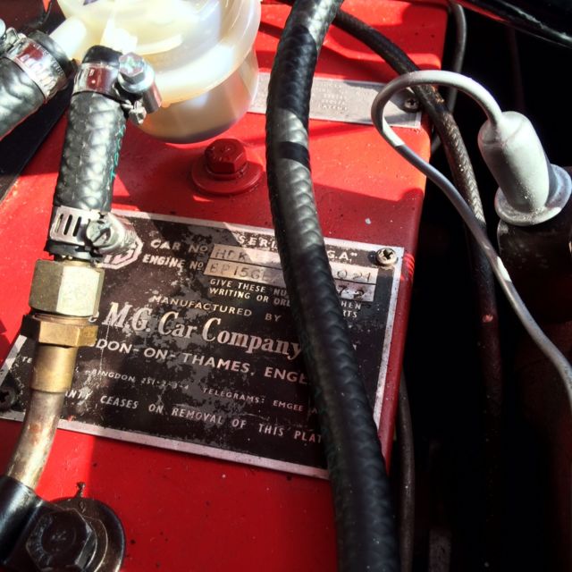 1956 Red MG MGA Convertible