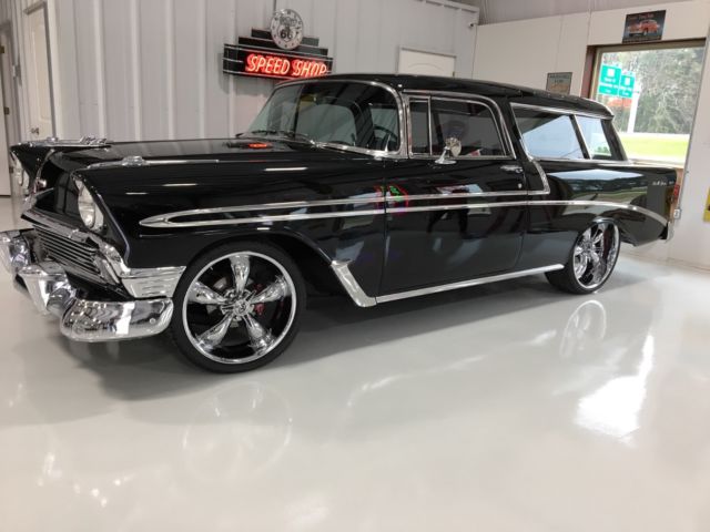 1956 Black Chevrolet Nomad