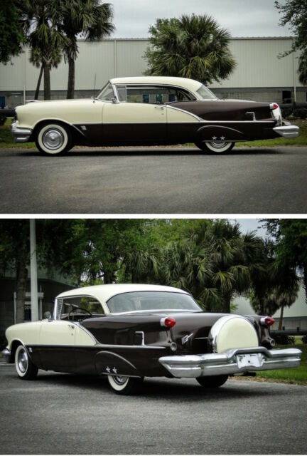 1956 cream/brown Oldsmobile Eighty-Eight Coupe