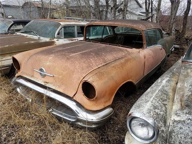 1956 Black Oldsmobile 98 Holiday Coupe --