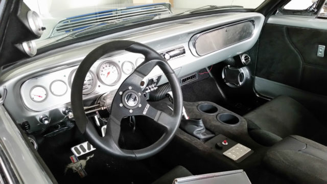 1956 Silver and Blue paint Ford Mustang Coupe