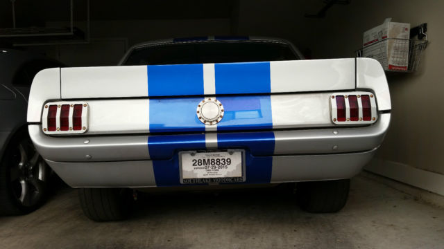 1956 Silver and Blue paint Ford Mustang Coupe