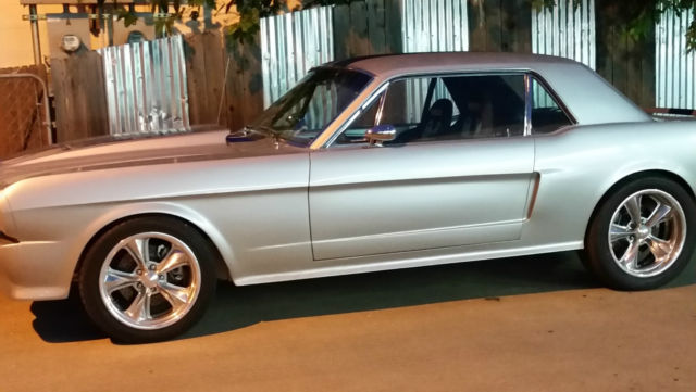 1956 Silver and Blue paint Ford Mustang Coupe