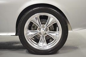 1956 Silver and Blue paint Ford Mustang Coupe