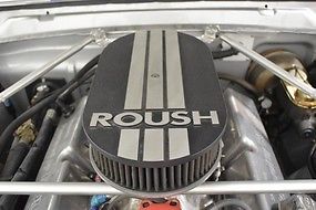 1956 Silver and Blue paint Ford Mustang Coupe