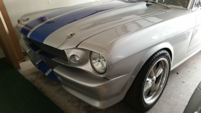 1956 Silver and Blue paint Ford Mustang Coupe