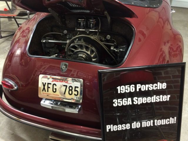 1956 Metallic Marron Porsche 356 Convertible