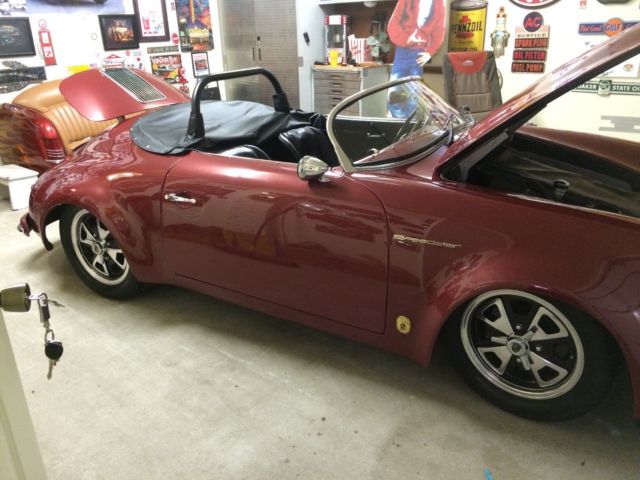 1956 Metallic Marron Porsche 356 Convertible