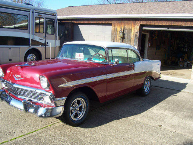 1956 Red Pearl & White Pearl Chevrolet Bel Air/150/210