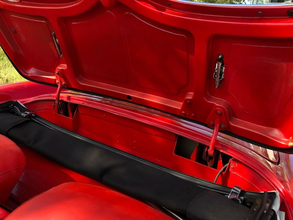 1956 Red Chevrolet Corvette Convertible