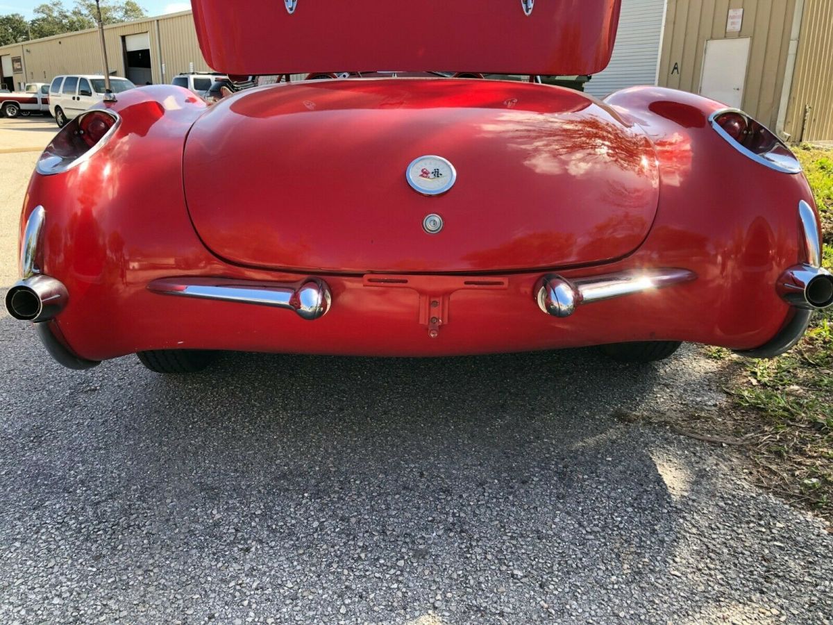 1956 Red Chevrolet Corvette Convertible