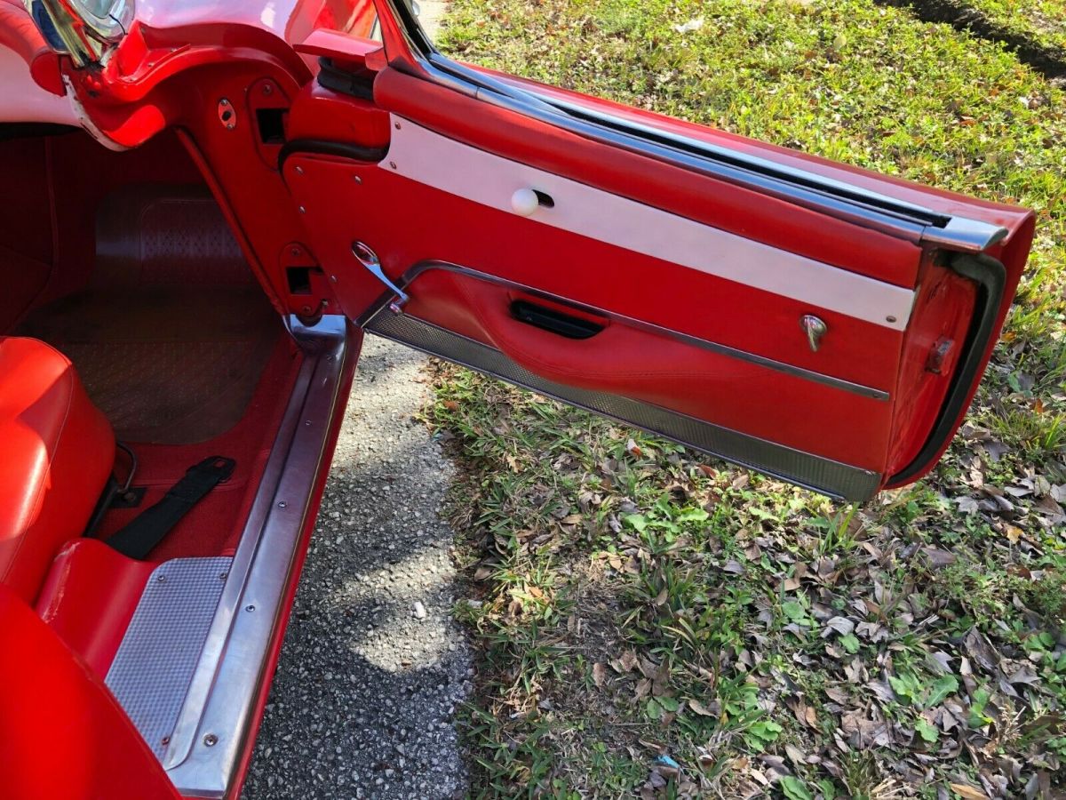 1956 Red Chevrolet Corvette Convertible