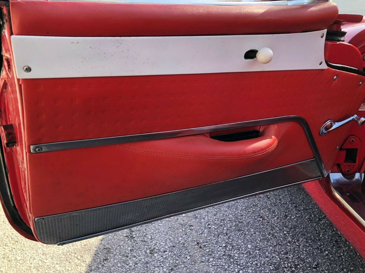 1956 Red Chevrolet Corvette Convertible