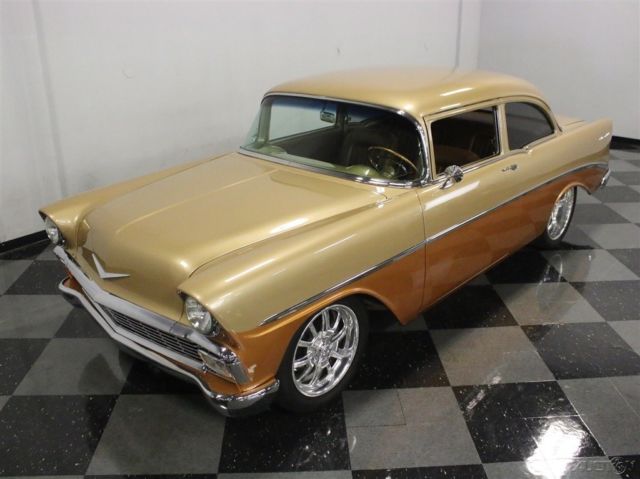 1956 Gold Chevrolet Bel Air/150/210