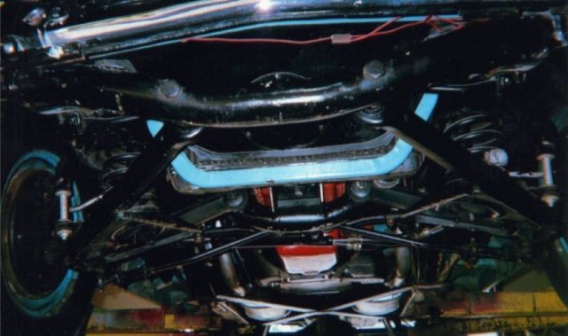 1956 Blue Ford Thunderbird Convertible