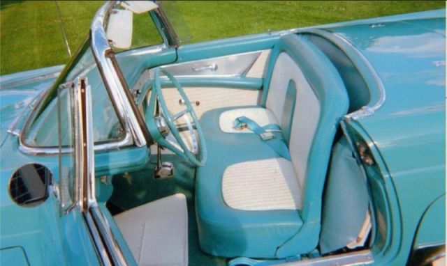 1956 Blue Ford Thunderbird Convertible